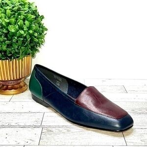 Enzo Angiolini Womens Liberty Multicolored Leather Loafers Size 10M